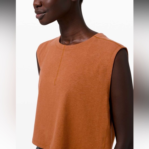 Lululemon lab esker cropped tank sable NWT XL - Picture 5 of 6